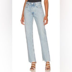AGOLDE lana mid rise vintage straight jeans